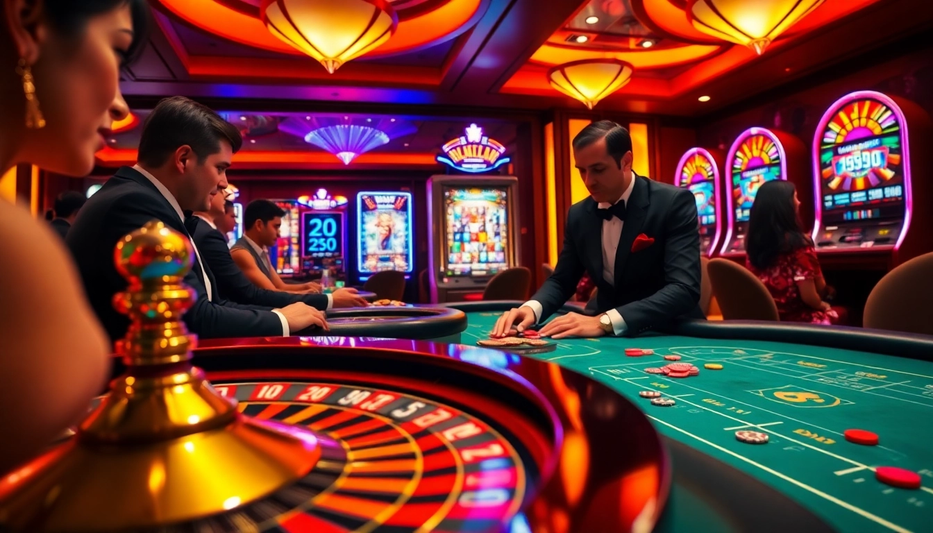 Intensely focused players at a poker table in a luxurious casino, exploring the hidden wiki for strategies.