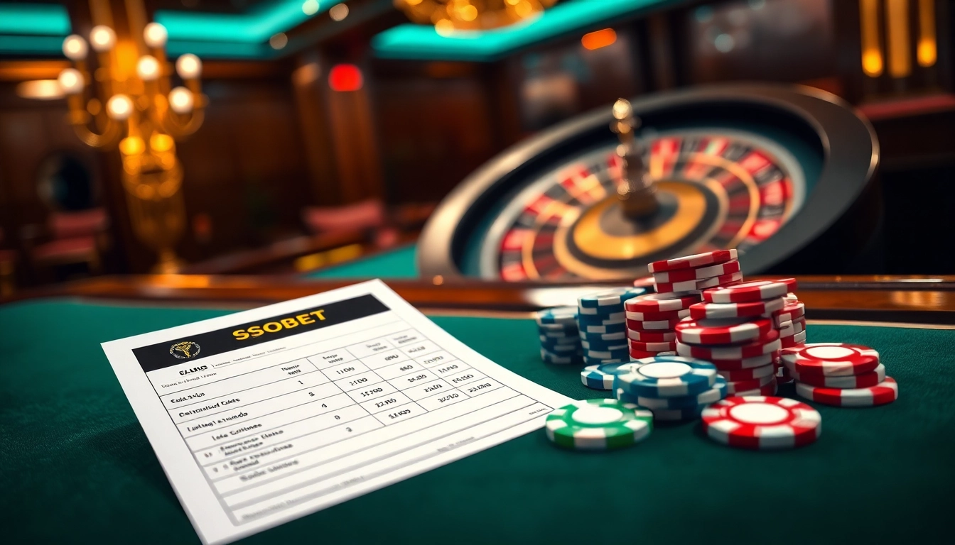 Experience thrilling sbobet betting with vibrant odds and polished poker chips.