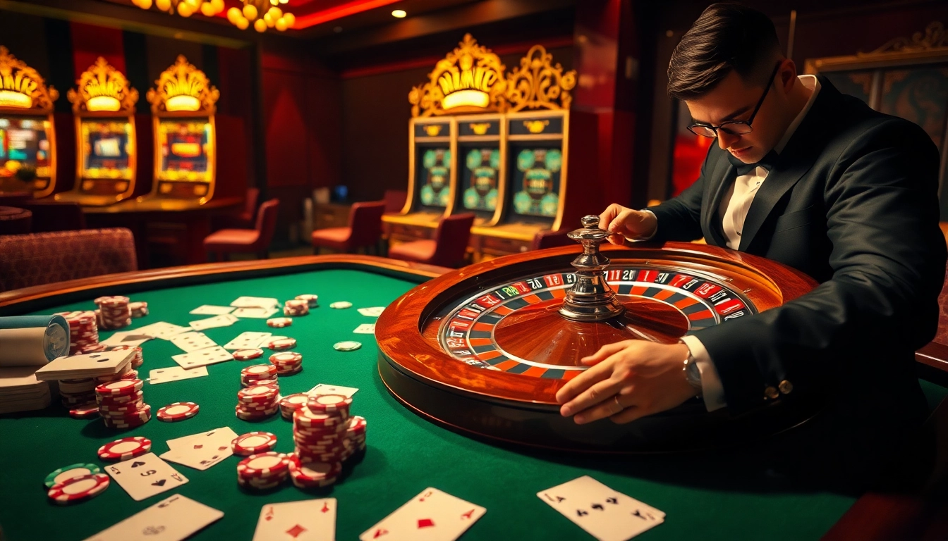 Experience the luxury of the XX88 casino scene with roulette, poker chips, and vibrant lighting.