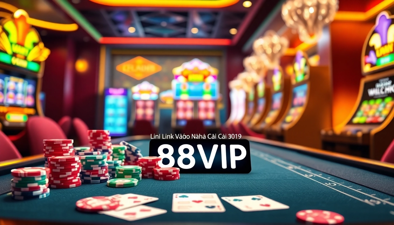 Engage with the thrilling Link Vào Nhà Cái 68VIP experience through rich casino visuals highlighting gambling excitement.
