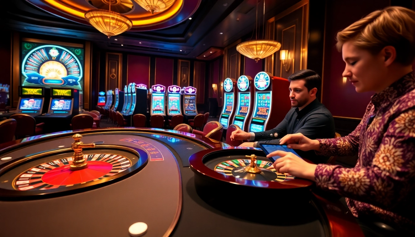 Players enjoying a thrilling experience at https://fun79vip.com/ with vibrant casino games and exciting action.