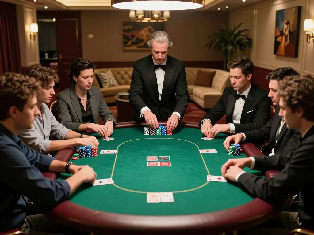 Experience high-stakes poker excitement at https://mm88.blog/ with players in a luxurious setting.